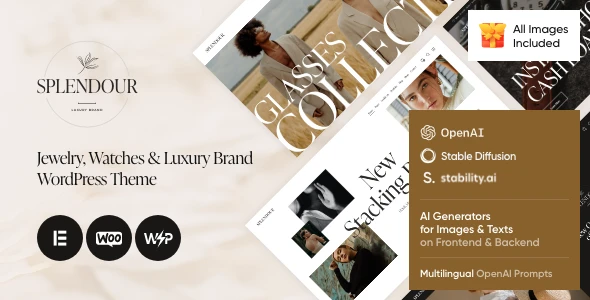 Splendour – Jewelry & Watches WordPress Theme